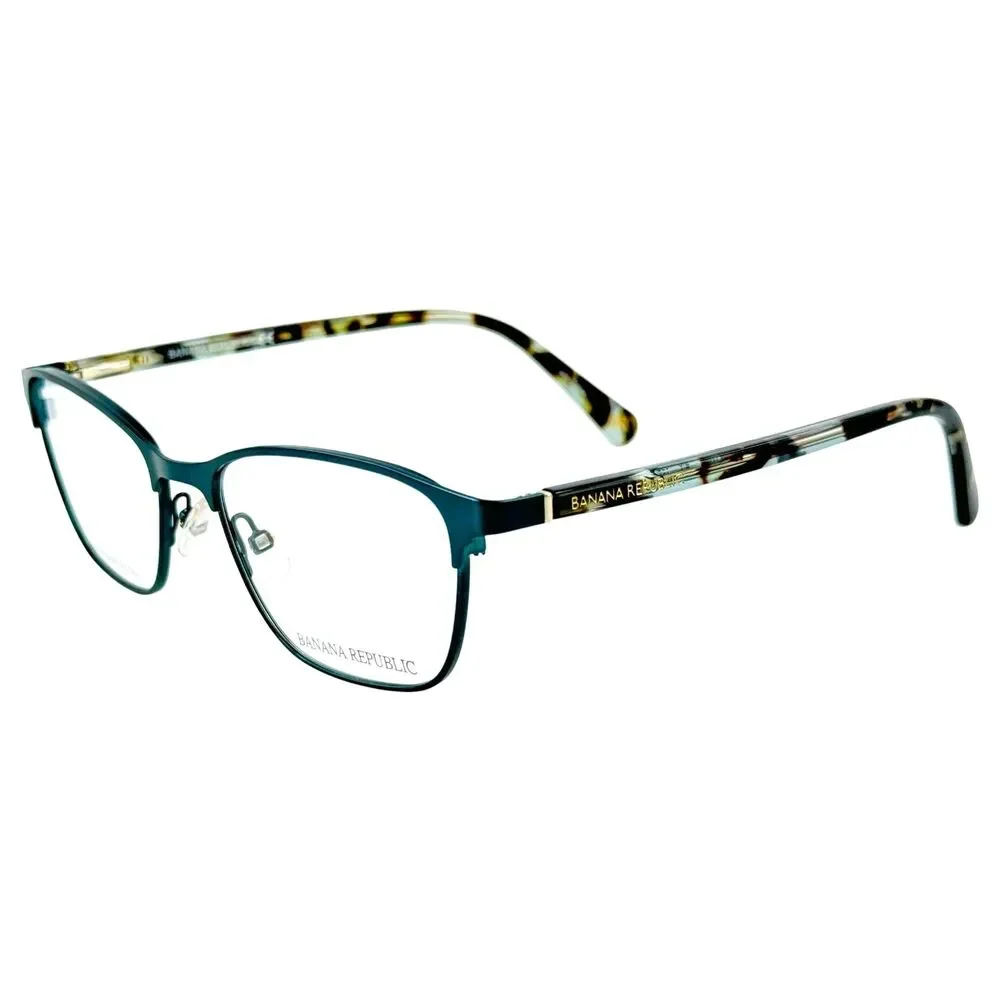 Banana Republic Camila  Womens Metal Eyeglass Frame Z19 Teal 51-17 w Case